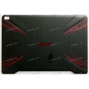 Верхняя крышка Asus FX504 чёрно-красный (47BKLLCJN80, 48BKLLBJN30)