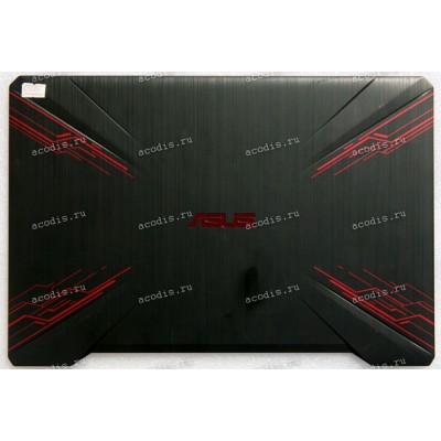 Верхняя крышка Asus FX504 чёрно-красный (47BKLLCJN80, 48BKLLBJN30)