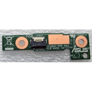 Power Button board Asus X550VC (p/n 90NB00S0-R10040) REV3.0