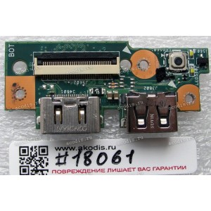 USB & HDMI board Asus U47VC (p/n: 90R-NFOMA1000Y) REV2.1