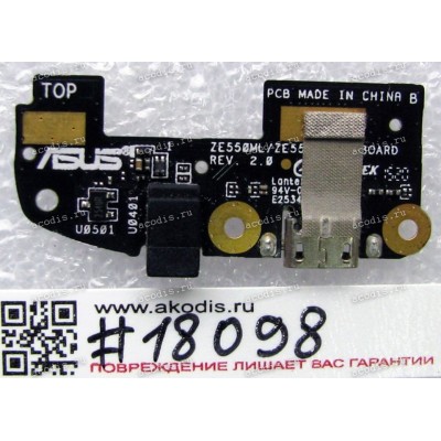Sub board Asus ZenFone 2 ZE550ML (Z008D), ZenFone 2 ZE551ML (Z00AD) (p/n 90AZ0080-R10011)