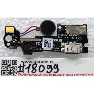 Sub board Asus ZenFone 3 Laser ZC551KL (Z01BD) (p/n 90AZ01B0-R10010)