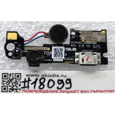 Sub board Asus ZenFone 3 Laser ZC551KL (Z01BD) (p/n 90AZ01B0-R10010)