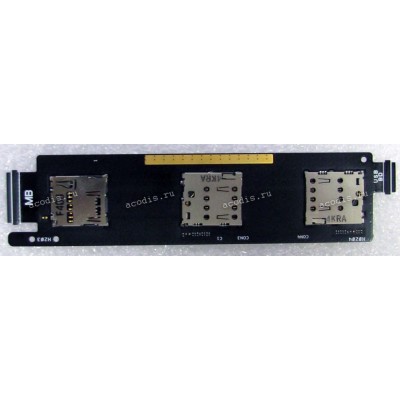 FPC DUAL SIM & MicroSD Asus ZenFone 6 A600CG (T00G), ZenFone 6 A601CG (Z002) (p/n 08030-01193100) REV 2.0C