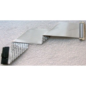 LCD LVDS FFC шлейф мониторный 30 pin прямой, шаг 1.0 mm, длина 200 mm LVDS Asus LCD Monitor VS208DR (p/n: 14004-00900100), с замками с двух сторон