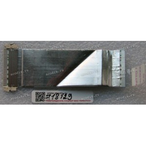 LCD LVDS FFC шлейф мониторный 30 pin прямой, шаг 1.0 mm, длина 100 mm Asus All In One ET2301INTH (p/n: 14010-00013600), с замком с одной стороны