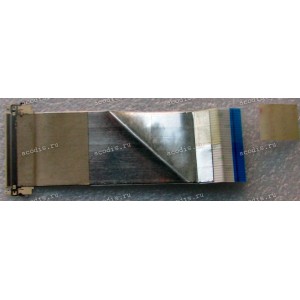 LCD LVDS FFC шлейф мониторный 30 pin прямой, шаг 1.0 mm, длина 100 mm Asus All In One ET2301INTH (p/n: 14010-00013600), с замком с одной стороны