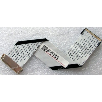 LCD LVDS FFC шлейф мониторный 30 pin обратный, шаг 1.0 mm, длина 185 mm Asus LCD Monitor VH222D-C, VH228D, VH228S (p/n: 14G14B101000), с замками с двух сторон
