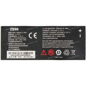 АКБ ZTE Skate V960, U960, ZTE Tania, Megafon SP-W1 (3,7v, 1400mAh) li3714t42p3h853448 new ориг
