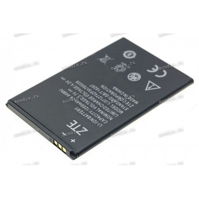 АКБ ZTE Blade A3, AF3, A5, A5 Pro, AF5, T220, T221 (3,7v, 1200mAh, 5,2Wh) Li3712T42P3h765039 new ори