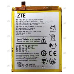 АКБ ZTE Blade V9 (3,85v 3100mAh 11,9Wh) Li3931T44P8h806139, ориг разб АКБ ZTE Blade V9 (3,85v 3100mAh 11,9Wh) Li3931T44P8h806139, ориг разб