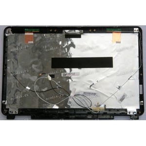 Верхняя крышка Asus K50IJ-1A чёрная глянцевая орнамент (13GNVK1AP011-B, 13N0-EJA0712)
