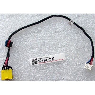 DC Jack Lenovo IdeaPad G400, G405, G490, G500, G505, G510 (p/n DC30100OY00, VIWGR) + cable 260 mm + 5 pin
