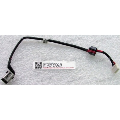 DC Jack Lenovo IdeaPad Y480, Y480M + cable + 4 pin, 170 mm (p/n: DC30100EG00, DC30100HQ00)