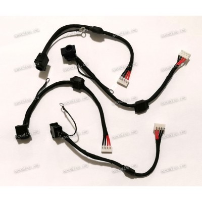 DC Jack Samsung NP344VC, NP344VX, NP345VC, NP345VX, NP350E5C, NP350E7C, NP350V5C, NP355V5C, NP355V4X, NP355V5X, NP356V4C, NP365EC5, QMLE4, QMLE5 (DC30100KB00) + cable 140 mm + 4 pin
