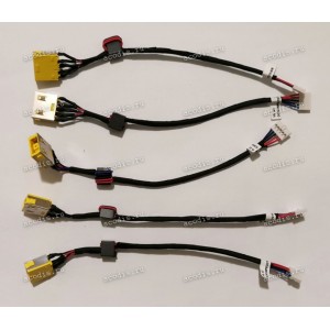 DC Jack Lenovo IdeaPad G400s, G405s, G500S, G505S, G510S, Z501, Z505 (DC30100PE00) (прямоугольный) + cable 145 mm + 5 pin 