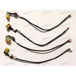 DC Jack Lenovo IdeaPad G400, G405, G490, G500, G505, G510 (DC30100OW00) (прямоугольный) + cable 205 mm + 5 pin 