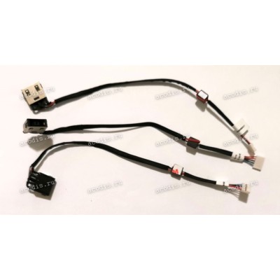 DC Jack Lenovo IdeaPad Y50-70, Y50-80, Y50P-70, ZIVY2 (DC30100T700, DC30100RB00, DC30100R900) (прямоугольный) + cable 185 mm + 5 pin 