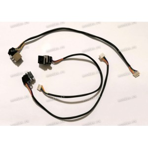 DC Jack Dell Inspiron 1470, 1570, 15Z, 17R, N7010, Vostro 1015, A860 (DD0UM9TH100 Y9FHW) + cable 205 mm + 5 pin (Ф - стандартный 3-пин Dell/HP)