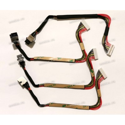 DC Jack HP ENVY 15, 15T + cable 215 mm + 10 pin (Ф - стандартный 3-пин Dell/HP)