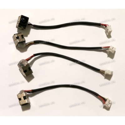 DC Jack HP Pavilion dv6-3000, dv7-4000 (603692-001) + cable 110 mm + 10 pin (Ф - стандартный 3-пин Dell/HP)