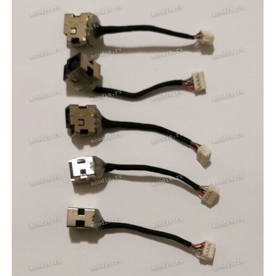 DC Jack HP/Compaq G4, G6-1000 (Intel) + cable 60 mm + 8 pin (Ф - стандартный 3-пин Dell/HP)