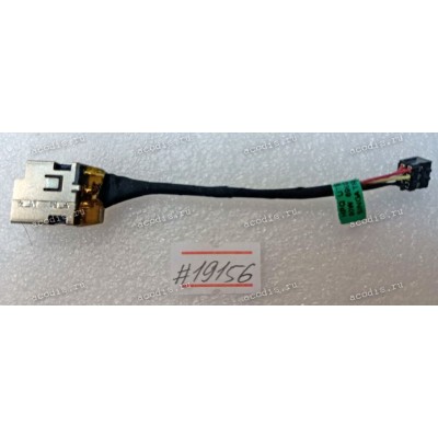 DC Jack HP Envy 4-1000, 6-1000, 6T-1000, SleekBook 15-B, 15-T, 15-B109WM, 15-B125SS (701682-001, 698231-FD1, 698231-SD1, 698231-TD1, 698231-YD1, CBL00326-0075) + cable 70 mm + 6 pin