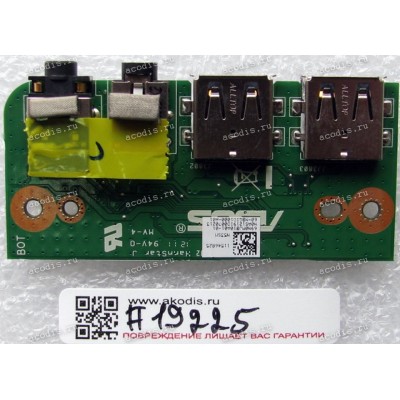 USB & Audio board Asus N53SM, N53SN, N53SV (p/n 90R-NBGIO1000Y) REV:2.2