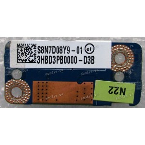 Power Button board Toshiba Satellite P300-135 (p/n: DABD3APB6D0 REV:C)