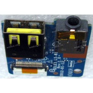 USB & Audio board Lenovo ThinkPad Edge E430, E530, E535 (p/n LS-8133P) REV:1.0