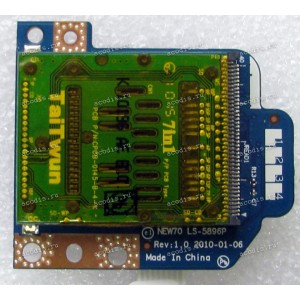CardReader board & cable Acer Aspire 5251, 5551, 5552, 5741, 5742, Packard Bell TM86, TM82, eMachines E640, E642 (p/n LS-5896P REV:1.0)