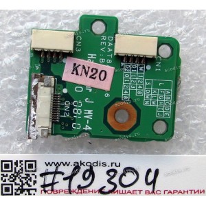 Power Button board HP Pavilion dv6000, dv6500, dv6700 (p/n DAAT8ATH8B6, 33AT8880017, 33AT8BB0017) REV B