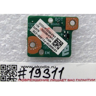 Power Button board Asus N56VB, N56VJ (p/n 90NB0030-R10030)