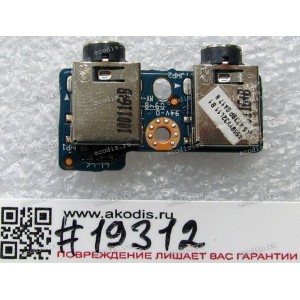 Audio board HP Pavilion dv3-2000 (p/n: LS-473BP GA17 N) REV 1.0