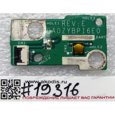 Power Button board Acer Aspire 7745, Packard Bell Easynote LX86 (p/n DA0ZYBPI6E0) REV:E
