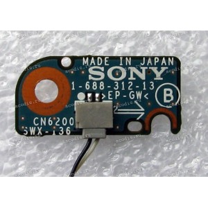 Power Button board & cable Sony PCG-TR5AP (p/n 1-688-312-13)