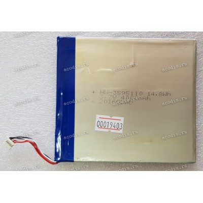 АКБ Li-Pol 3,7V 4000mAh 110x95x3,5 mm с контроллером 5 pin (HW-3595110 Digmа Plane 8.5 3G) new