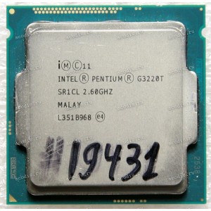 Процессор Socket LGA 1150 Intel Pentium G3220T (SR1CL) (2*2.6GHz, 2*256KiB, 3MiB, HD Graphics (10 EUs), GPU 200-1100 MHz, 22 nm, 35W) SR1CL (C0), CM8064601483713 (Asus p/n: 01001-00624500)