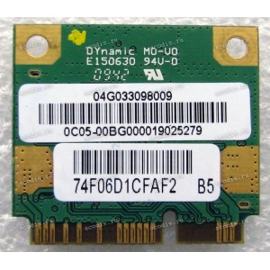 WLAN Half Mini PCI-E U.FL AzureWare AW-NE762H RT3090 802.11 b/g BT4.0 Asus Netbook Eee PC 1015P, 900AX (Asus p/n 04G033098009) Antenna connector U.FL