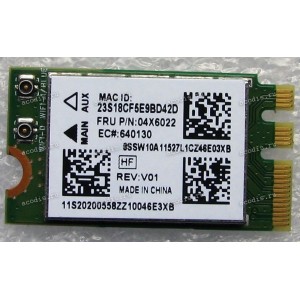 WLAN Half Mini PCI-E MHF4 Qualcomm Atheros QCNFA335 802.11b/g/n BT4.0 (Asus p/n 0C011-00060B00, Lenovo FRU: 04X6022) Antenna connector MHF4 WLAN Half Mini PCI-E MHF4 Qualcomm Atheros QCNFA335 802.11b/g/n BT4.0 (Asus p/n 0C011-00060B00, Lenovo FRU: 04X6022) Antenna connector MHF4
