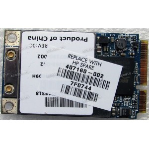 WLAN Mini PCI-E U.FL BroadCom BCM94311MCAG 802.11b/g HP Pavilion dv6000, DV9000 (p/n: 407160-002, 395263-002) Antenna connector U.FL