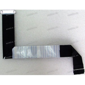 LCD LVDS FFC шлейф мониторный 30 pin обратный, шаг 1.0 mm, длина 400 mm, с замками с двух сторон