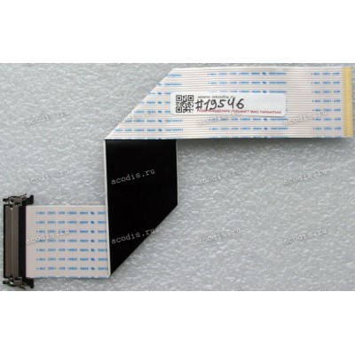 LCD LVDS FFC шлейф мониторный 30 pin обратный, шаг 1.0 mm, длина 200 mm Samsung S23C350H, LS22D300, S23C55H, LS19C20KBR, S19C200BR (p/n BN96-24731M, BN96-24134Y), с замком с одной стороны