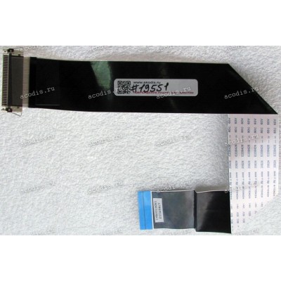 LCD LVDS FFC шлейф мониторный 30 pin обратный, шаг 1.0 mm, длина 310 mm LG 22MP48HQ-P, HP Z23I (p/n EAD63169843), с замком с одной стороны