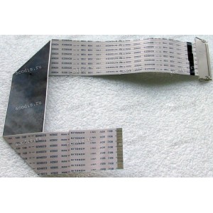LCD LVDS FFC шлейф мониторный 30 pin обратный, шаг 1.0 mm, длина 310 mm LG 22MP48HQ-P, HP Z23I (p/n EAD63169843), с замком с одной стороны
