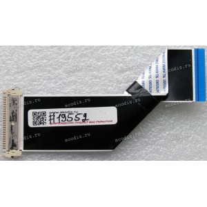 LCD LVDS FFC шлейф мониторный 30 pin обратный, шаг 1.0 mm, длина 140 mm Dell E2016HV, Asus LCD Monitor VS228H-P, VS228HR, VE198N, VE198T, VE198T-J, VE198TL (p/n 14004-00730900), с замком с одной стороны
