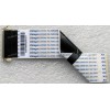 LCD LVDS FFC шлейф мониторный 30 pin обратный, шаг 1.0 mm, длина 140 mm Dell E2016HV, Asus LCD Monitor VS228H-P, VS228HR, VE198N, VE198T, VE198T-J, VE198TL (p/n 14004-00730900), с замком с одной стороны