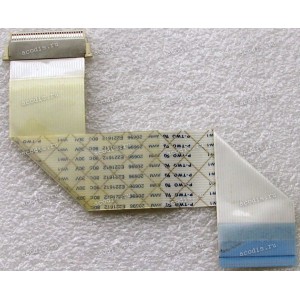 LCD LVDS FFC шлейф мониторный 30 pin обратный, шаг 1.0 mm, длина 180 mm BenQ LCD Monitor FP71G, E910, HP 1740, E231 Type 1 с замком с одной стороны