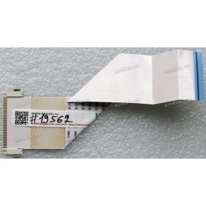 LCD LVDS FFC шлейф мониторный 30 pin обратный, шаг 1.0 mm, длина 150 mm Acer V193HQL, NEC EA192M-BK, с замком с одной стороны