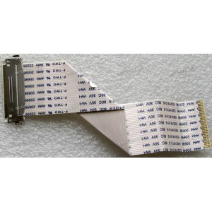 LCD LVDS FFC шлейф мониторный 30 pin обратный, шаг 1.0 mm, длина 150 mm Acer V193HQL, NEC EA192M-BK, с замком с одной стороны
